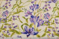 КРЕП ВИСКОЗА ПРИНТ Молочный Цветы,1141984 фото #2