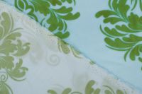 ВИСКОЗА ПОЛИРОВАННАЯ ПРИНТ Голубой Узоры ,1141540 фото #4