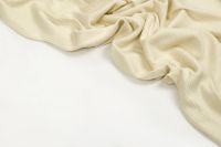 ТРИКОТАЖ ВИСКОЗА РЕЗИНКА Молочный Рубчик,1115831 фото #5