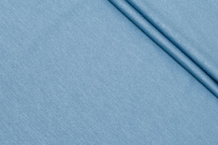 ТРИКОТАЖ ВИСКОЗА ОДНОТОН Голубой,1091890