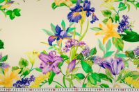 ВИСКОЗА ПОЛИРОВАННАЯ ПРИНТ Молочный Цветы,1142042 фото #2