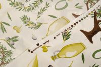 ТКАНЬ ДЕКОРАТИВНАЯ ПРИНТ Молочный Цветы,1137550 фото #6