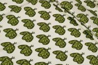 ВИСКОЗА ПОЛИРОВАННАЯ ПРИНТ Молочный Цветы,1141588 фото #1