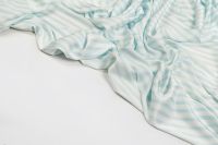 ШЕЛК САТИН АРМАНИ ПРИНТ Голубой Полоски,1100400 фото #6