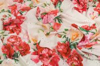 КОТТОН С ВЫШИВКОЙ Молочный Цветы,1141335 фото #3