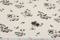 КРЕП ВИСКОЗА ПРИНТ Молочный Цветы,1142004 фото #2