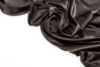 ШЕЛК АТЛАС СТРЕЙЧ ОДНОТОННЫЙ Коричневый,1088333 фото #4