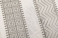 КОТТОН С ВЫШИВКОЙ Молочный Узоры ,1069073 фото #4