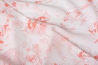 КРЕП ШИФОН ПРИНТ Молочный Цветы,0978963 фото #4