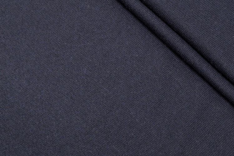 ТРИКОТАЖ ШЕРСТЬ Синий,1123621