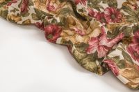 ТКАНЬ ДЕКОРАТИВНАЯ ПРИНТ Бежевый Цветы,1137574 фото #6