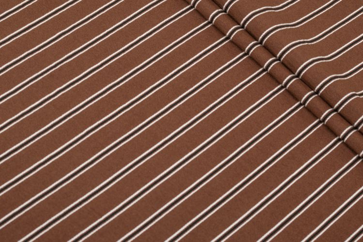 МУСЛИН ТВИЛ ПРИНТ Коричневый Полоски,1139288