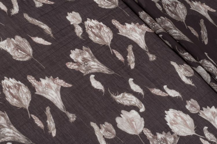 ТЕНСЕЛ ПРИНТ Черный Цветы,1109267