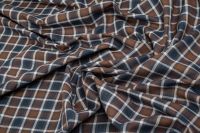 РУБАШЕЧНЫЙ КОТТОН ПРИНТ Синий Клетки,1119990 фото #3
