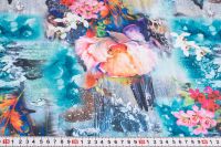 ЛЕН TAIWAN ПРИНТ Бирюзовый Цветы,0652689 фото #2
