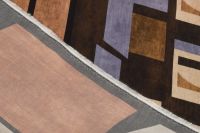 ВИСКОЗА ПОЛИРОВАННАЯ ПРИНТ Коричневый Узоры ,1141526 фото #5