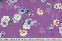 ШЕЛК САТИН АРМАНИ DIGITAL  Фиолетовый Цветы,1001578 фото #2