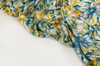 ШЕЛК ПРИНТ Молочный Цветы,1104996 фото #6