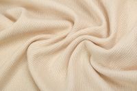 ПАЛЬТОВАЯ ШЕРСТЬ-ХЛОПОК Молочный Рубчик,1125854 фото #3