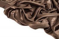 САТИН ОДНОТОННЫЙ GLORIA Коричневый,1118214 фото #4