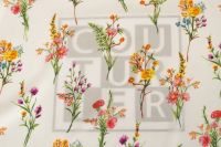 ВИСКОЗА ПОЛИРОВАННАЯ ПРИНТ Молочный Цветы,1141557 фото #5