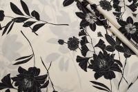 ВІСКОЗА ПОЛІРОВАНА ПРИНТ Молочний Квіти,1104491 фото #1