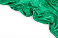 ШОВК АТЛАС СТРЕЙЧ ОДНОТОННИЙ Зелений,1102503 фото #5