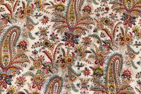 ВІСКОЗА ПОЛІРОВАНА СТРЕЙЧ ПРИНТ Молочний Турецькі огірки,1140215 фото #5