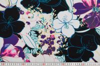 МІКРОФІБРА СПОРТ ПРИНТ ІТАЛІЯ Чорний Квіти,1069691 фото #2