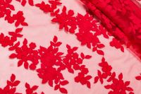 СІТКА З ВИШИВКОЮ Червоний Квіти,0575636 фото #1