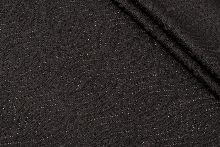 ДЖЕРСІ ЖАКАРД Чорний Візерунки,1116845