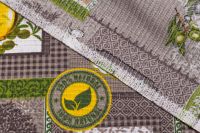 ТКАНИНА ВАФЕЛЬНА ПРИНТ Сірий Різне,1126462 фото #4