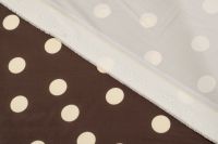 САТИН АТЛАНТА ПРИНТ Коричневий Горохи,1136836 фото #4