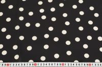 САТИН АТЛАНТА ПРИНТ Чорний Горохи,1136829 фото #2