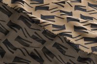 ШИФОН DEVORE Бежевий Візерунки,1013083 фото #5