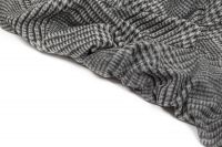 ТРИКОТАЖ ВОВНА ПРИНТ Сірий Клітини,1011355 фото #6