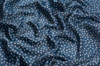 ШОВК САТИН АРМАНІ ПРИНТ Бірюзовий Горохи,0877761 фото #2