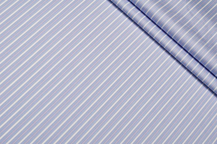 ПОПЛІН СТРЕЙЧ ПРИНТ Блакитний Смужки,1103937