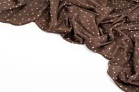 САТИН АТЛАНТА ПРИНТ Коричневий Горохи,1136812 фото #5