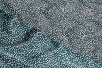 ШОВК САТИН АРМАНІ ПРИНТ Бірюзовий Горохи,0890449 фото #4