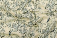 МУСЛІН ВІСКОЗА ПРИНТ Жовтий Турецькі огірки,1105238 фото #3