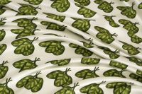 ВІСКОЗА ПОЛІРОВАНА ПРИНТ Молочний Квіти,1141588 фото #4