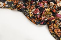 КРЕП ВІСКОЗА СТРЕЙЧ ПРИНТ Чорний Квіти,1092880 фото #5