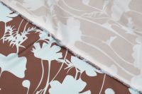 ШОВК САТИН АРМАНІ ПРИНТ Коричневий Квіти,1121627 фото #4