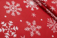 РАНФОРС ПОСТІЛЬНИЙ ПРИНТ Червоний Візерунки,0953441 фото #1