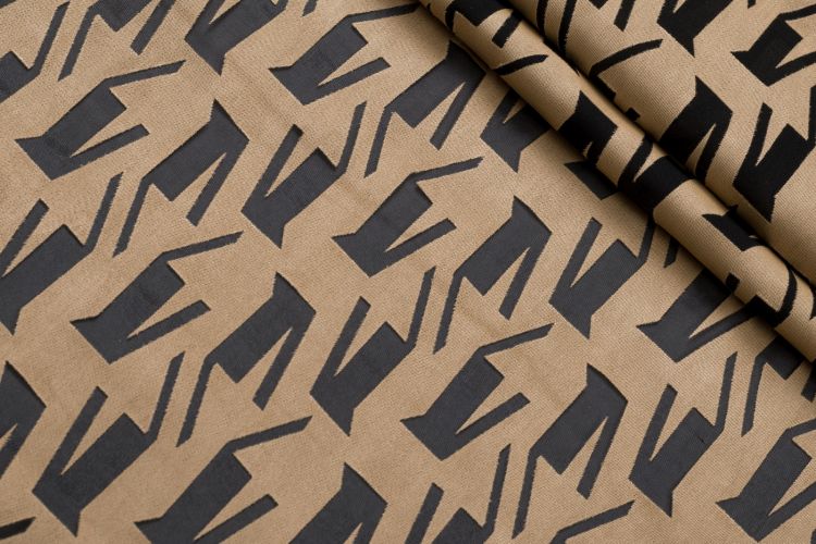 ШИФОН DEVORE Бежевий Візерунки,1013083