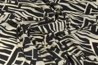 ШОВК САТИН ПРИНТ FAVORE Чорний Візерунки,1075197 фото #3