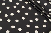 САТИН АТЛАНТА ПРИНТ Чорний Горохи,1136829 фото #1