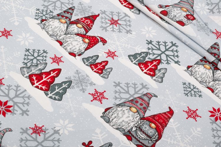 ТКАНИНА  ДЕКОРАТИВНА ПРИНТ Сірий Персонажі,1126387