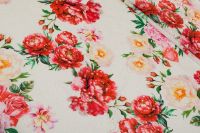 КОТОН З ВИШИВКОЮ Молочний Квіти,1141335 фото #1